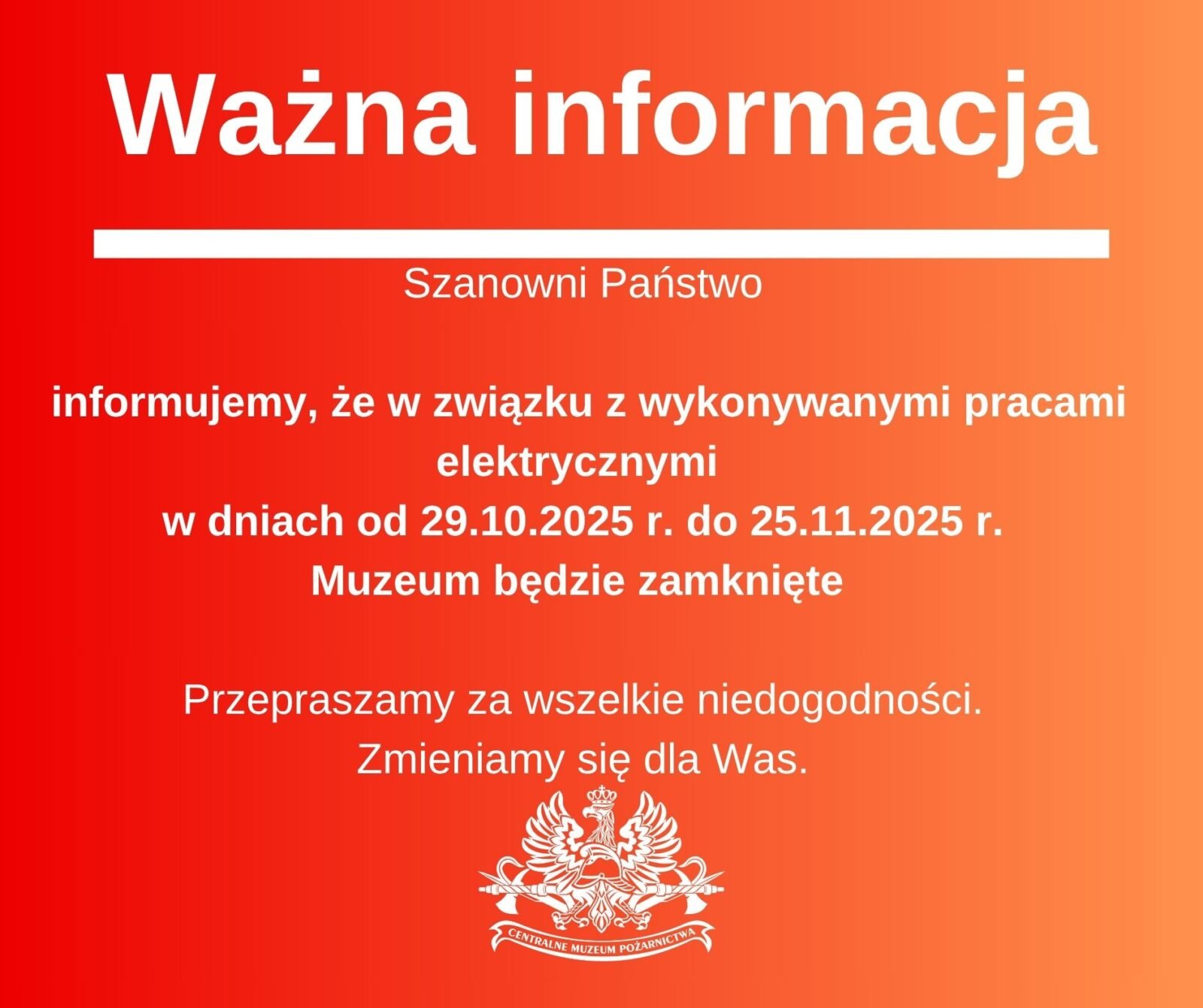 Muzeum nieczynne 30.05(1)